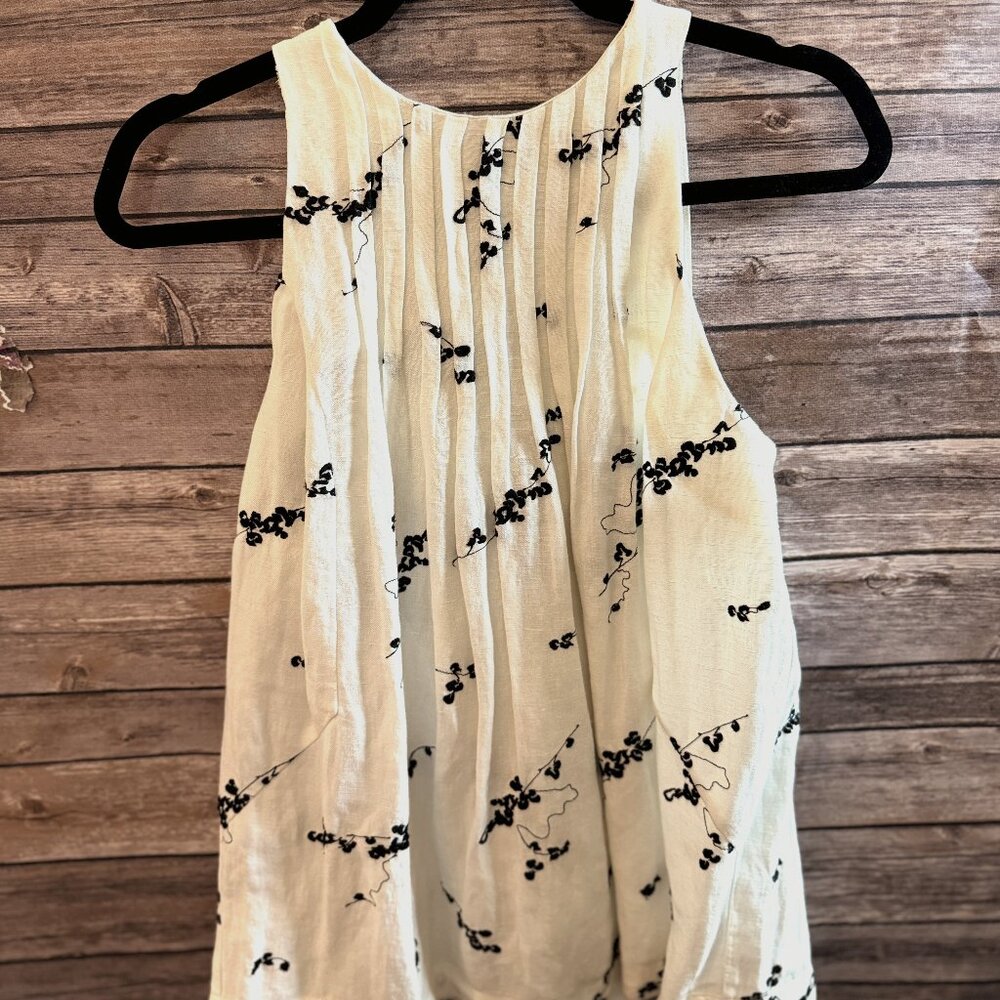 Anthropologie Brion Embroidered Top Akemi + Kin Boho Blouse
